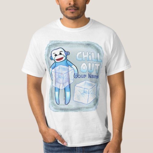 Chill Sock Monkey  t_shirt