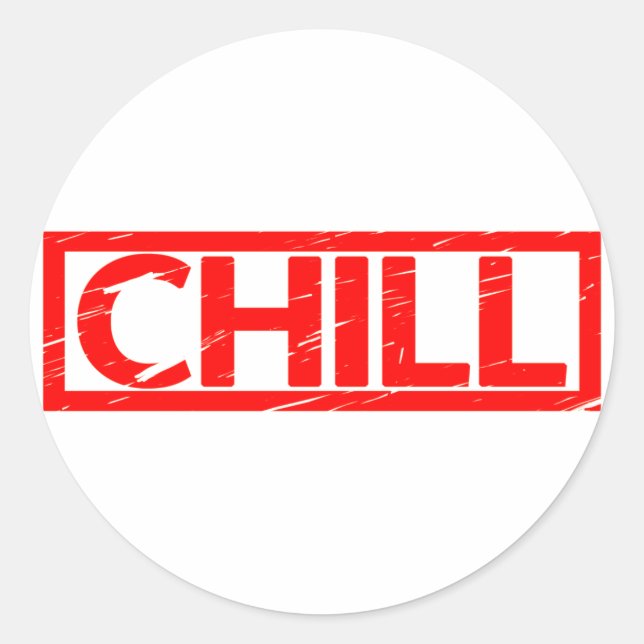 Chill Stamp Classic Round Sticker (Front)