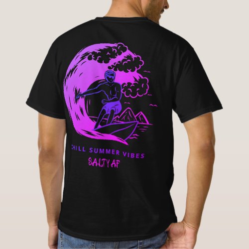 Chill Summer Vibes Purple by Salty AF  T_Shirt