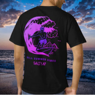 Chill Summer Vibes Purple by Salty AF  T-Shirt