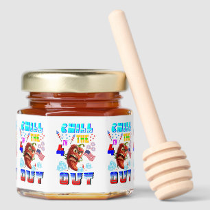 Chill The 4th Out Honey Jar Favors