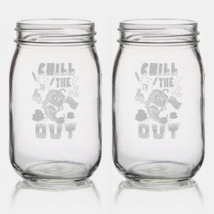 Chill The 4th Out Mason Jar