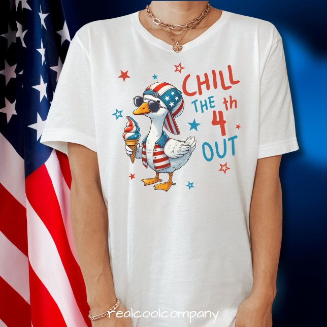 Chill the 4th Out | Patriotic Duck Tee (Creator Uploaded)