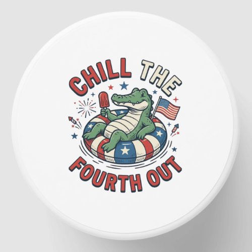 Chill The Fourth Out Alligator Patriotic Shirt Des Mini Candle Favors