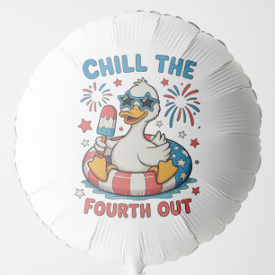 Chill The Fourth Out Goose 250th Anniversary Balloon