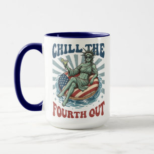 Chill The Fourth Out Statue of Liberty Margarita Mug
