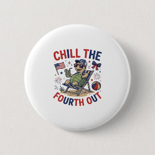 Chill The Fourth Out Turtle Summer Holiday Shirt_1 Button