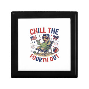 Chill The Fourth Out Turtle Summer Holiday Shirt_1 Gift Box