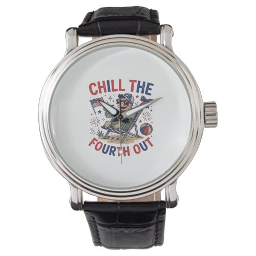 Chill The Fourth Out Turtle Summer Holiday Shirt_1 Watch