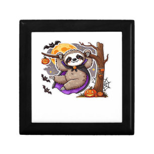 Chill Thrills Halloween Sloth Oversized T-Shirt Gift Box