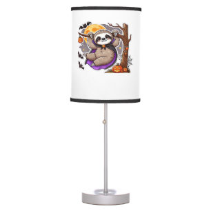 Chill Thrills Halloween Sloth Oversized T-Shirt Table Lamp