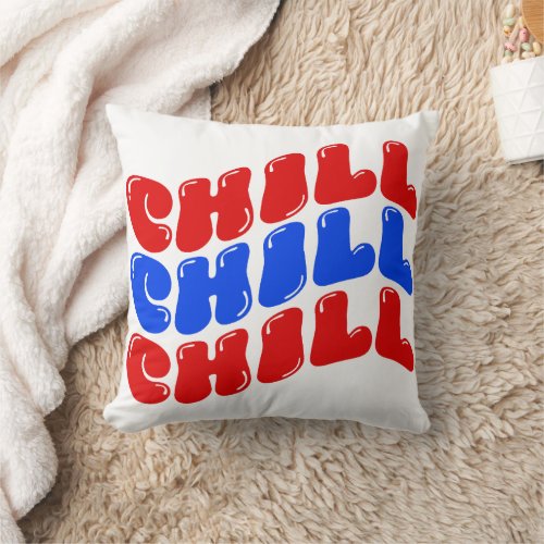 Chill Throw Pillow  Cozy Relaxation Decor cushion