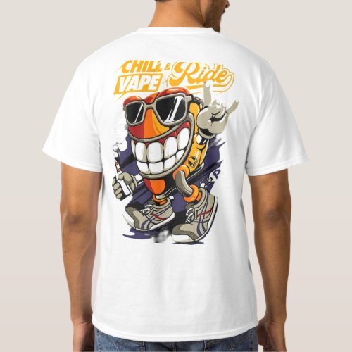 Chill Vape Rider Urban Cool T_Shirt Design