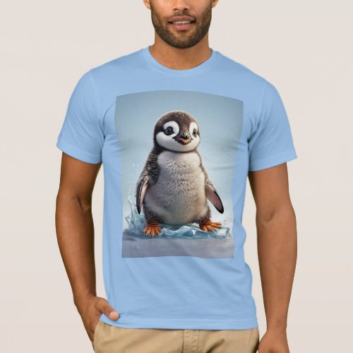 Chill Vibes Adorable Penguin Playtime T_Shirt Col