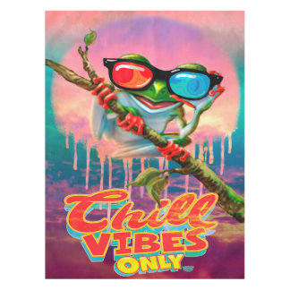 Chill Vibes Frog 3D Glasses |  Frog Fleece Blanket Tablecloth