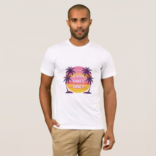 Chill Vibes Only Retro Sunset T-Shirt