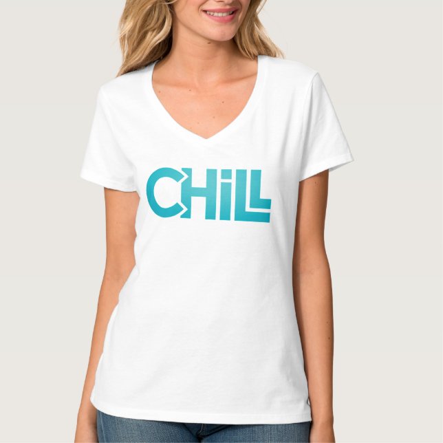 Chill Zen Minimalist Graphic Tee | Meditation Yoga (Front)