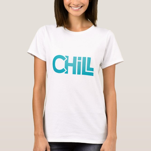 Chill Zen Minimalist Graphic Tee | Meditation Yoga (Front)