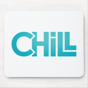 Chill Zen Minimalist Graphic Tee Meditation Yoga Mouse Pad