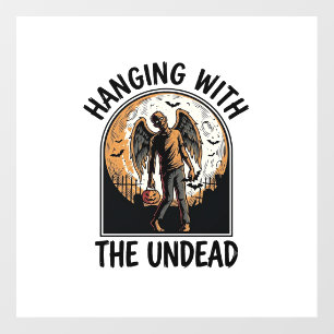 Chill Zombie Shirt Vintage Halloween Graphic_1 Floor Decals