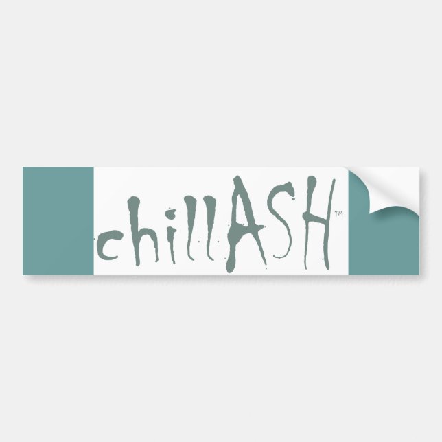 chillASH bumper sticker (Front)
