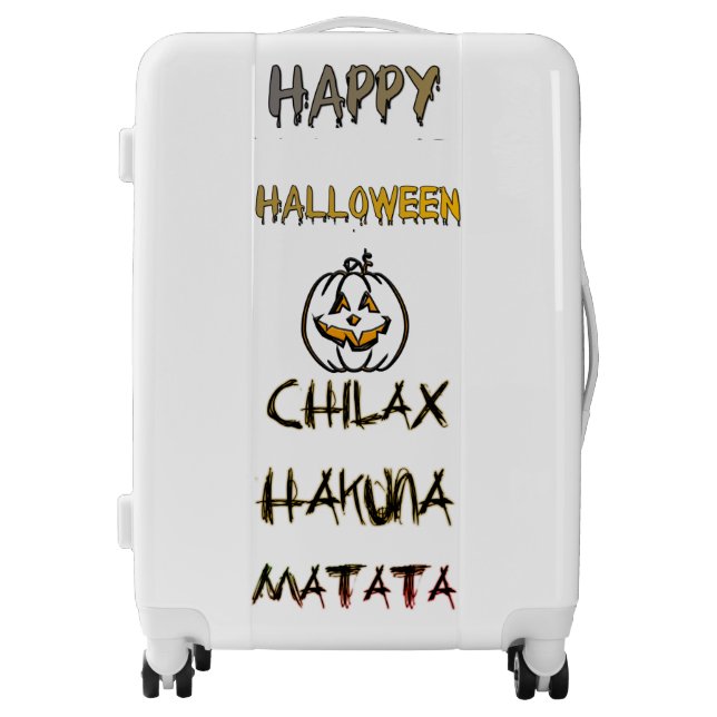 Chillax Spooky & Fun: Happy Halloween Collection Luggage (Front)