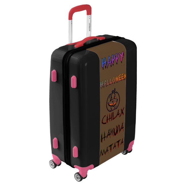 Chillax Spooky & Fun: Happy Halloween Collection Luggage (Rotated Left)