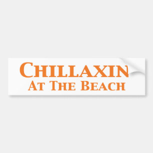 Chillaxin At The Beach Gifts Bumper Sticker
