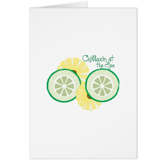 Chillaxin at the Spa Cards (Front)