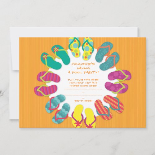 Chillaxing Custom Invitation