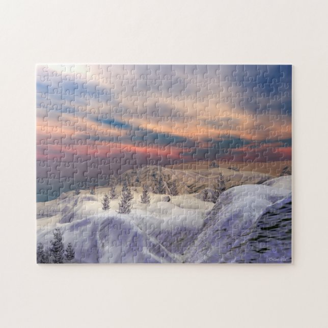 Chilled Christmas Hills Jigsaw Puzzle (Horizontal)
