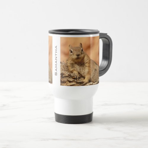 Chilled Out Ground Squirrel Personalised Travel Mug