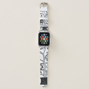 Chilled Sloths: Cute Animal Pattern. Apple Watch Band