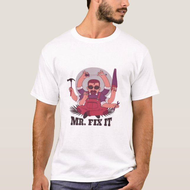ChilledWorld “Mr. Fix It” Graphic Cotton T-Shirt (Front)
