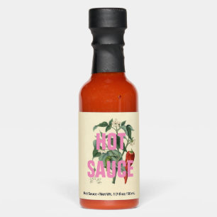 Chilli Botanical Print Hot Sauces