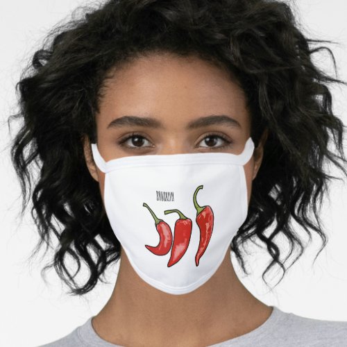 Chilli cartoon illustration face mask