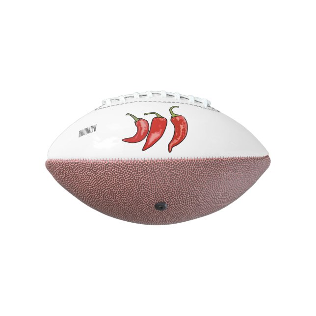 Chilli cartoon illustration  football (Rotated 270)