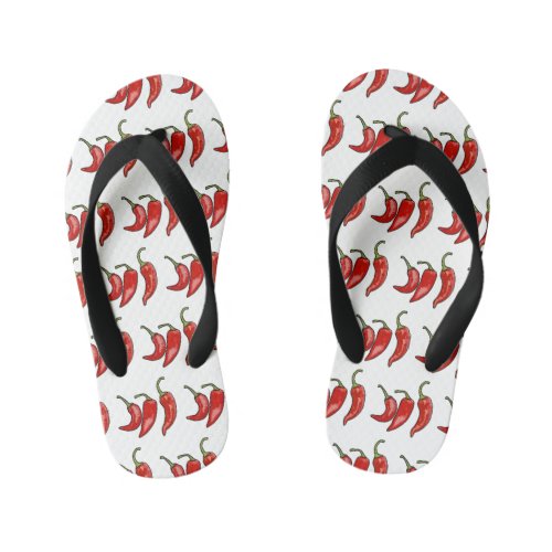 Chilli cartoon illustration  kids flip flops