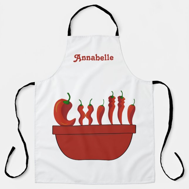 Chilli Chef Personalize Long Apron (Front)