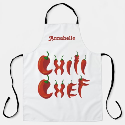 Chilli Chef Personalize Long Apron