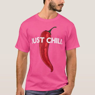 Chilli Joke Spicy Food Lover Pun Funny Vintage Pep T-Shirt