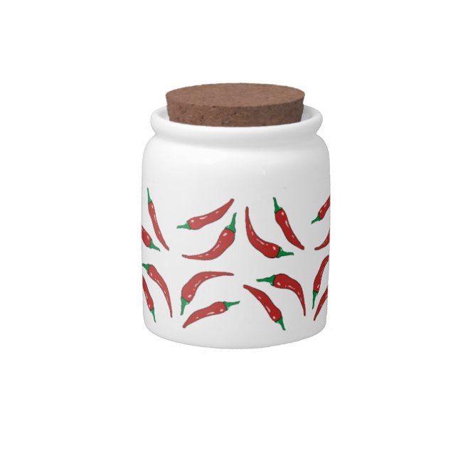 Chilli Pepper, cookery Candy Jar (Front)