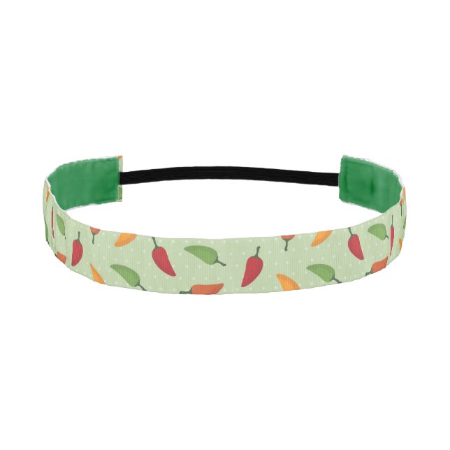 Chilli pepper pattern athletic headband (Front)