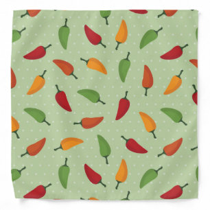 Chilli pepper pattern bandana