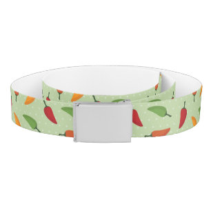 Chilli pepper pattern belt
