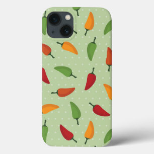 Chilli pepper pattern iPhone 13 case