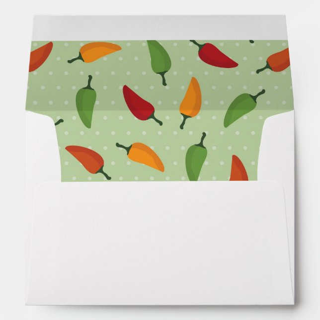 Chilli pepper pattern envelope (Back (Bottom))