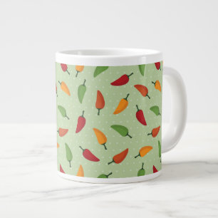Chilli pepper pattern giant coffee mug
