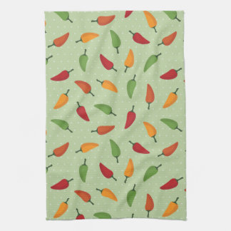 Chilli pepper pattern kitchen towel