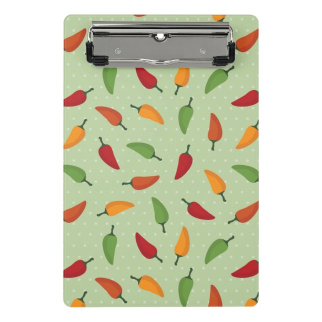 Chilli pepper pattern mini clipboard (Front)